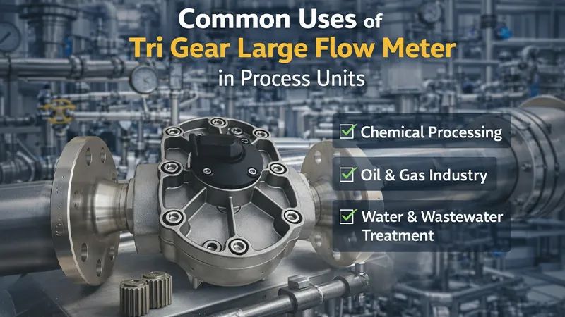 Common Uses of Tri Gear Large Flow Meter in Process Units