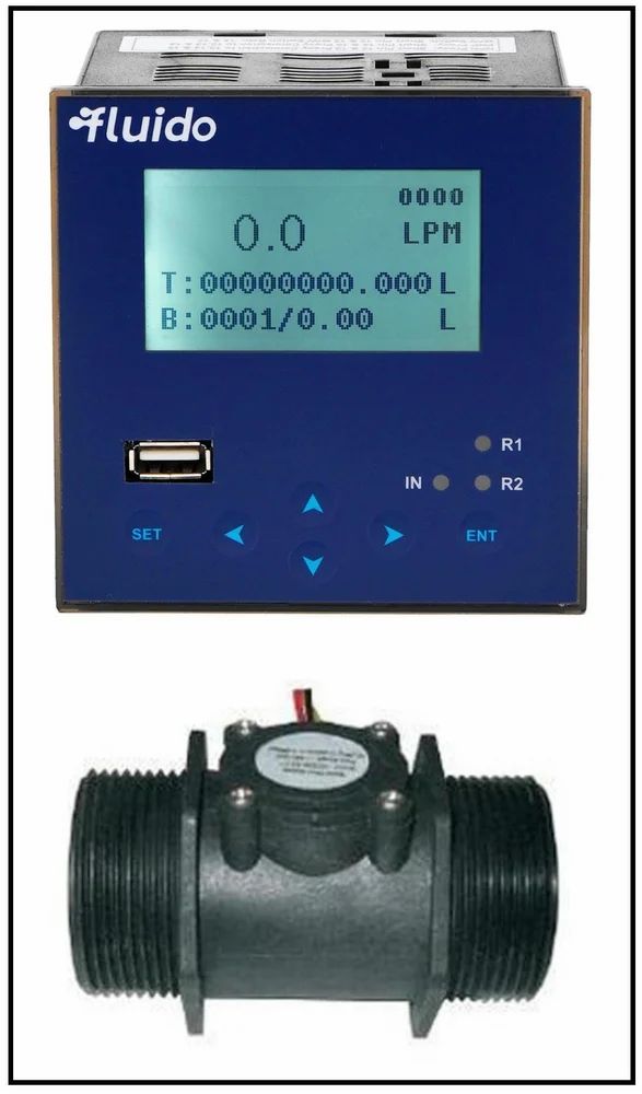 Plastic Turbine Liquid Flow Meter view 3