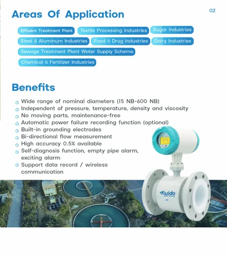 Electromagnetic Flow Meter, With Telemetry , Cgwa Flow Meter view 3